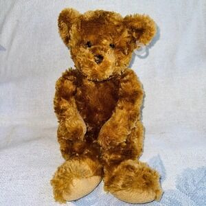 Excellent Condition Douglas Cuddle Toy 12” Fuzzy Carmel Teddy Bear